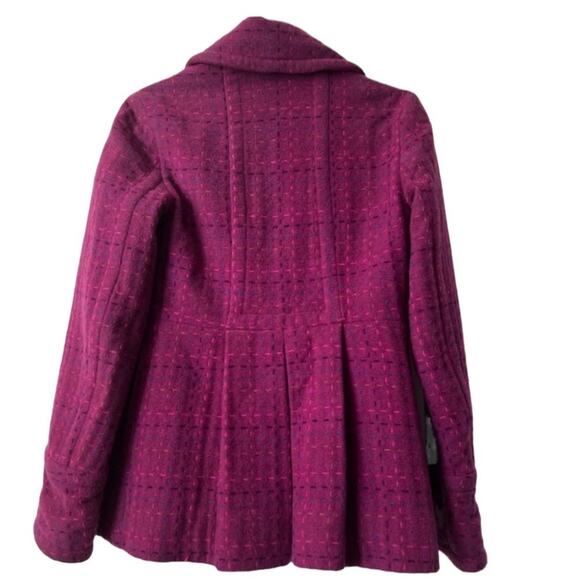 Marc By Marc Jacobs Double Breasted Wool Blend Pea Coat Winter Jacket size XS - Picture 2 of 11